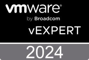 VMware by Broadcom vExpert 2024 badge